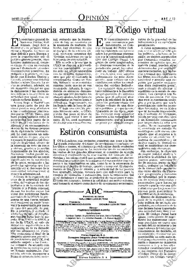 ABC MADRID 12-04-1999 página 13