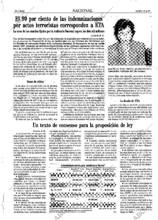 ABC MADRID 12-04-1999 página 20