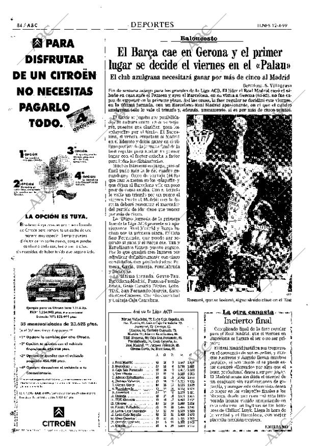 ABC MADRID 12-04-1999 página 84