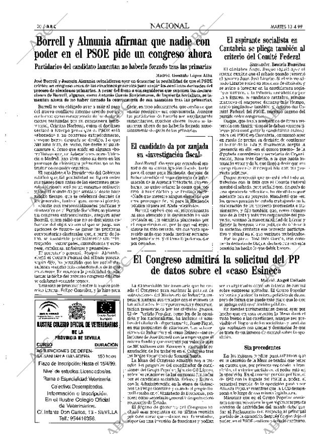ABC SEVILLA 13-04-1999 página 20