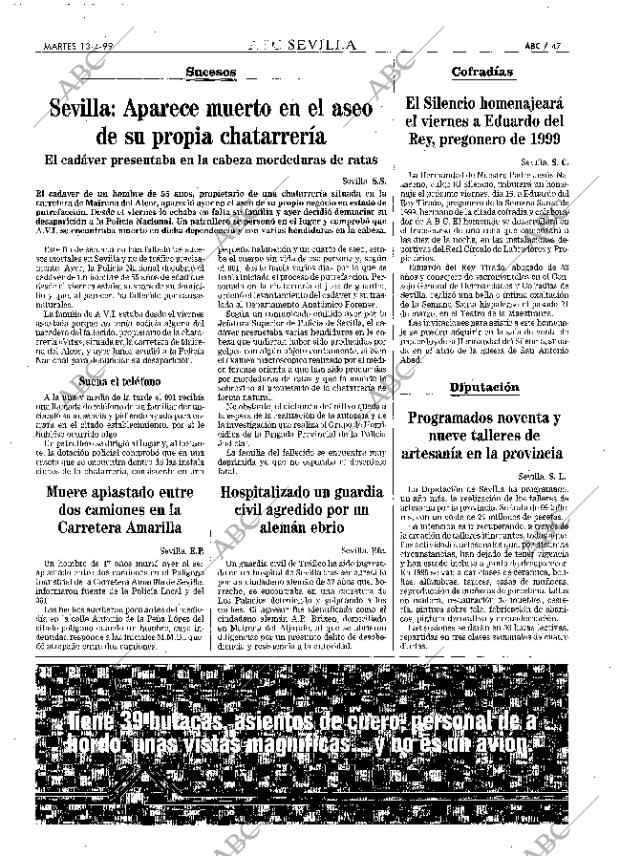 ABC SEVILLA 13-04-1999 página 47