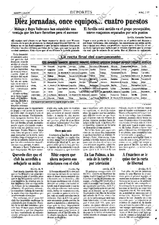 ABC SEVILLA 13-04-1999 página 77