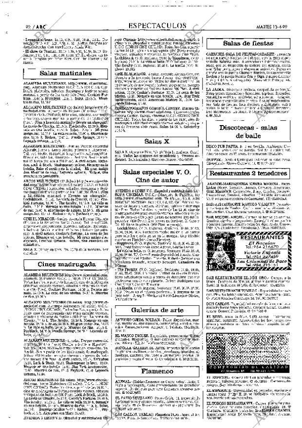 ABC SEVILLA 13-04-1999 página 92