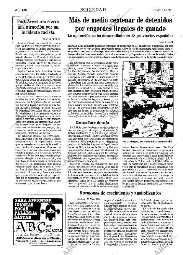 ABC SEVILLA 15-04-1999 página 40