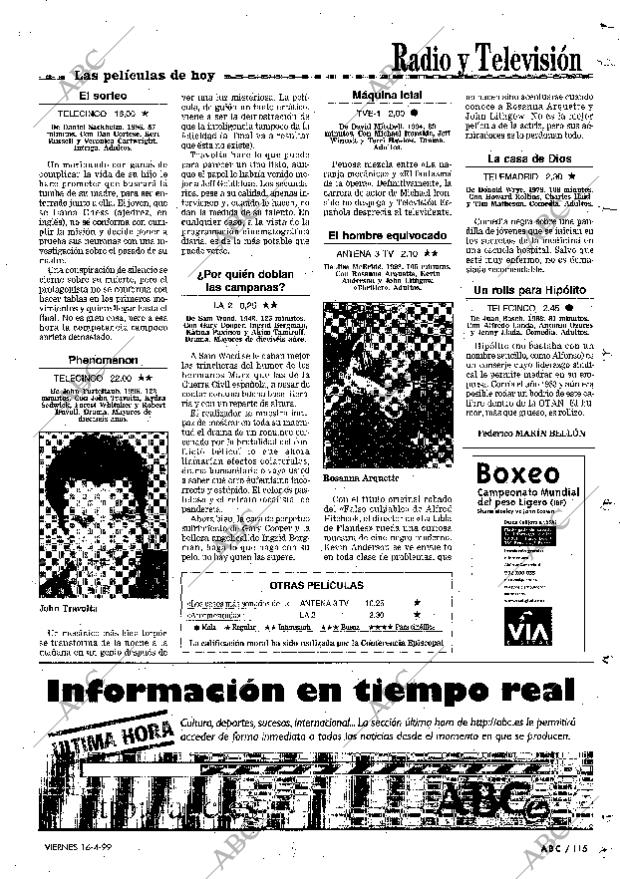 ABC MADRID 16-04-1999 página 115