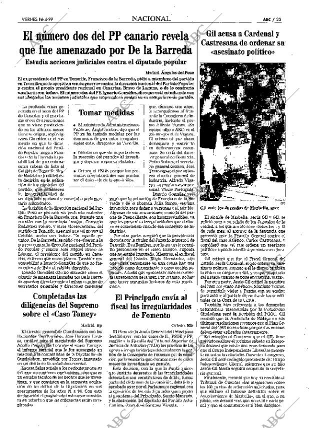 ABC MADRID 16-04-1999 página 23