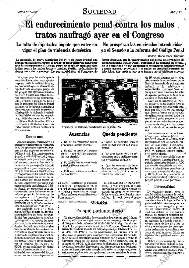 ABC MADRID 16-04-1999 página 71