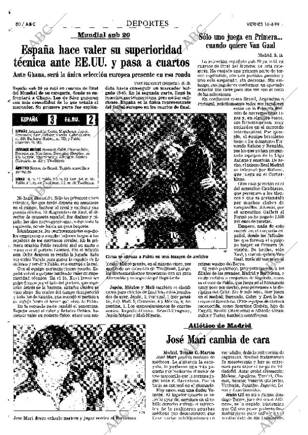 ABC MADRID 16-04-1999 página 80