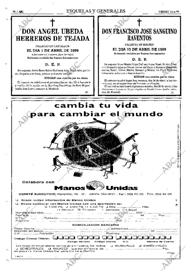 ABC MADRID 16-04-1999 página 98