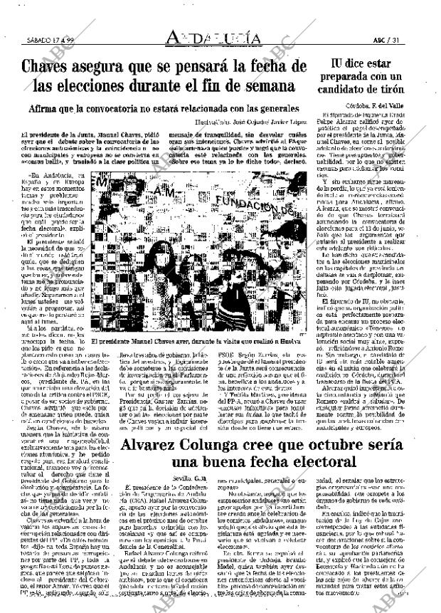 ABC SEVILLA 17-04-1999 página 31