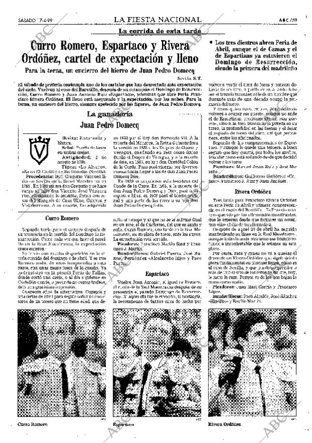 ABC SEVILLA 17-04-1999 página 59