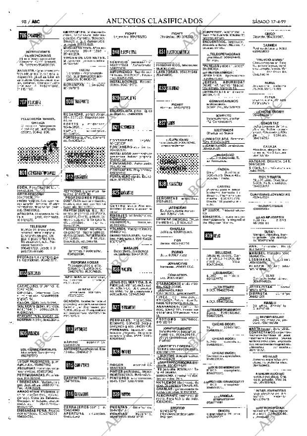 ABC SEVILLA 17-04-1999 página 98