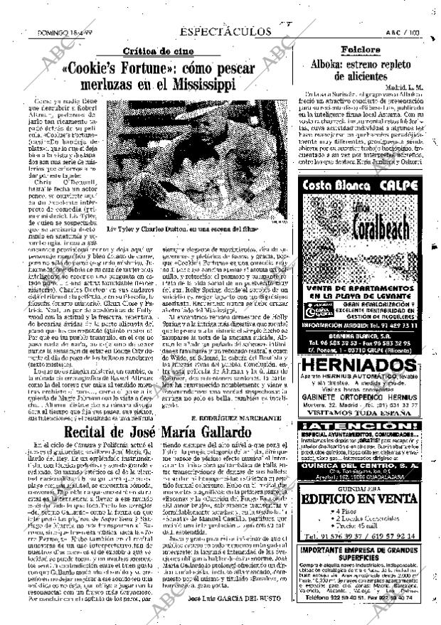 ABC MADRID 18-04-1999 página 103