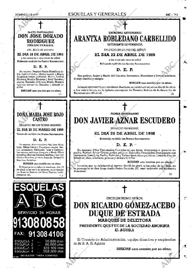 ABC MADRID 18-04-1999 página 115