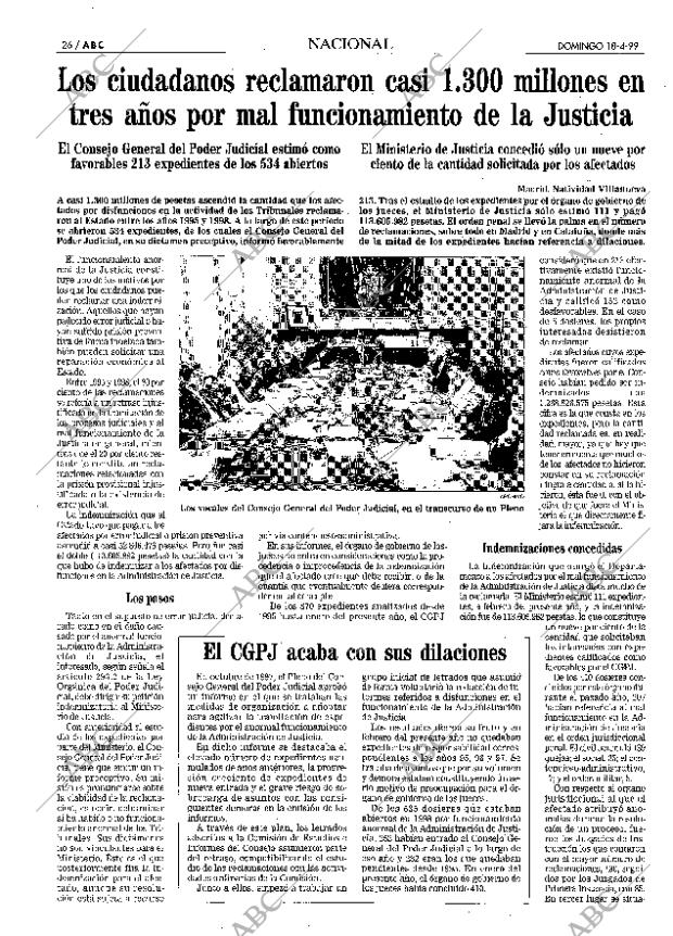 ABC MADRID 18-04-1999 página 26