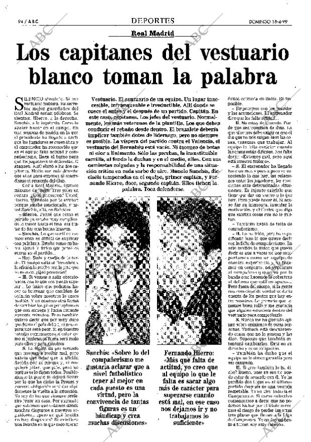 ABC MADRID 18-04-1999 página 94