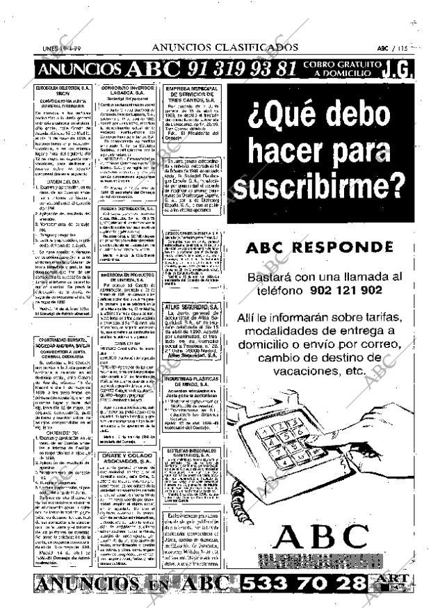 ABC MADRID 19-04-1999 página 115