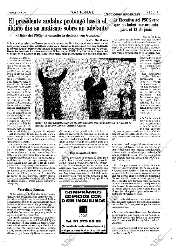 ABC MADRID 19-04-1999 página 19