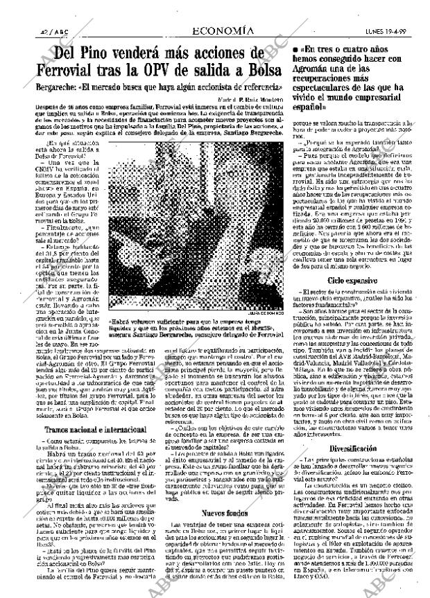 ABC MADRID 19-04-1999 página 42