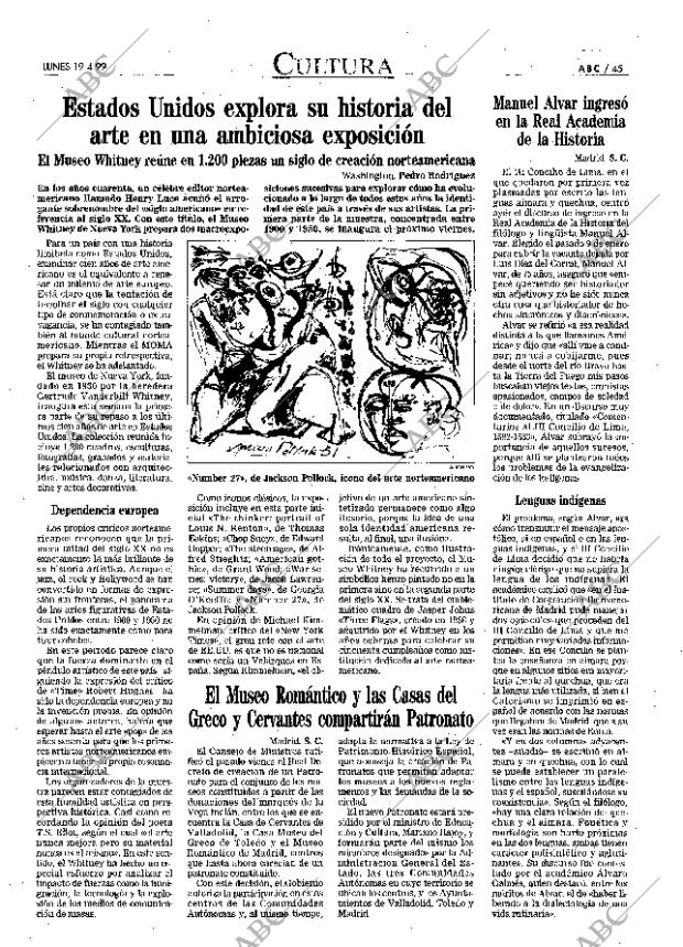 ABC MADRID 19-04-1999 página 45