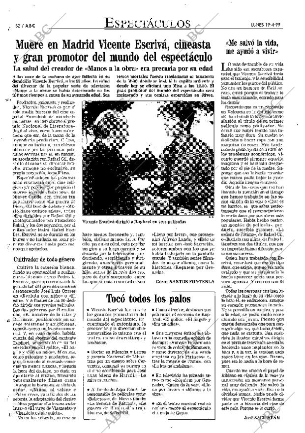 ABC MADRID 19-04-1999 página 82