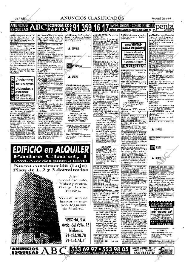 ABC MADRID 20-04-1999 página 104
