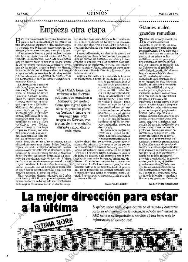 ABC MADRID 20-04-1999 página 14