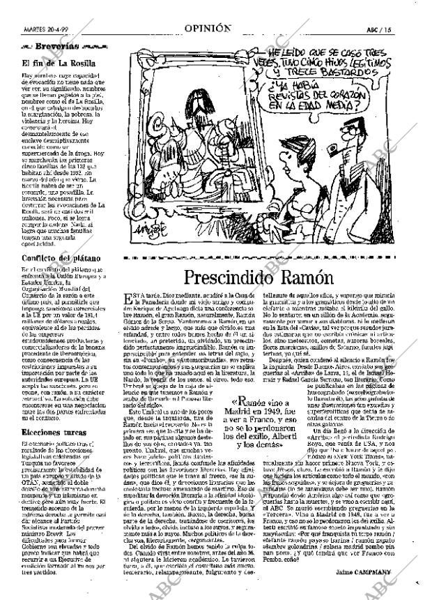 ABC MADRID 20-04-1999 página 15