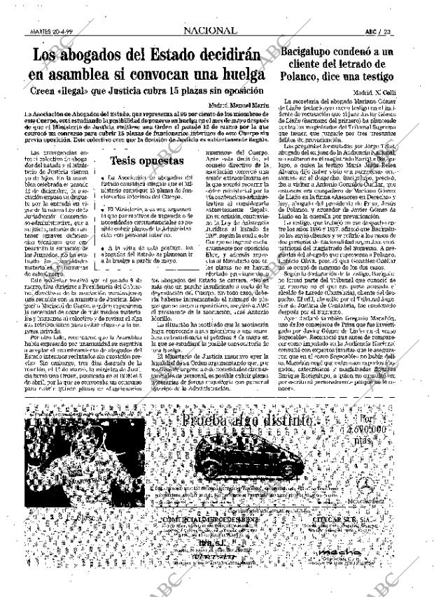 ABC MADRID 20-04-1999 página 23