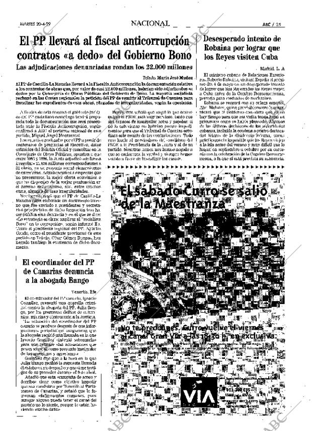 ABC MADRID 20-04-1999 página 25