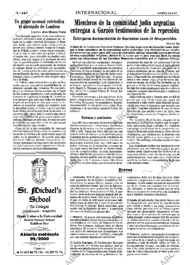 ABC MADRID 20-04-1999 página 38