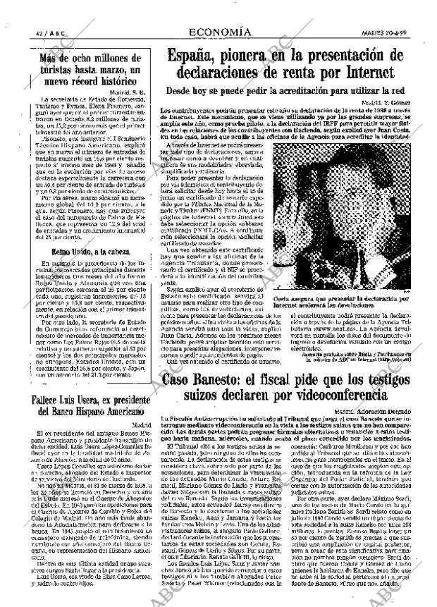 ABC MADRID 20-04-1999 página 42