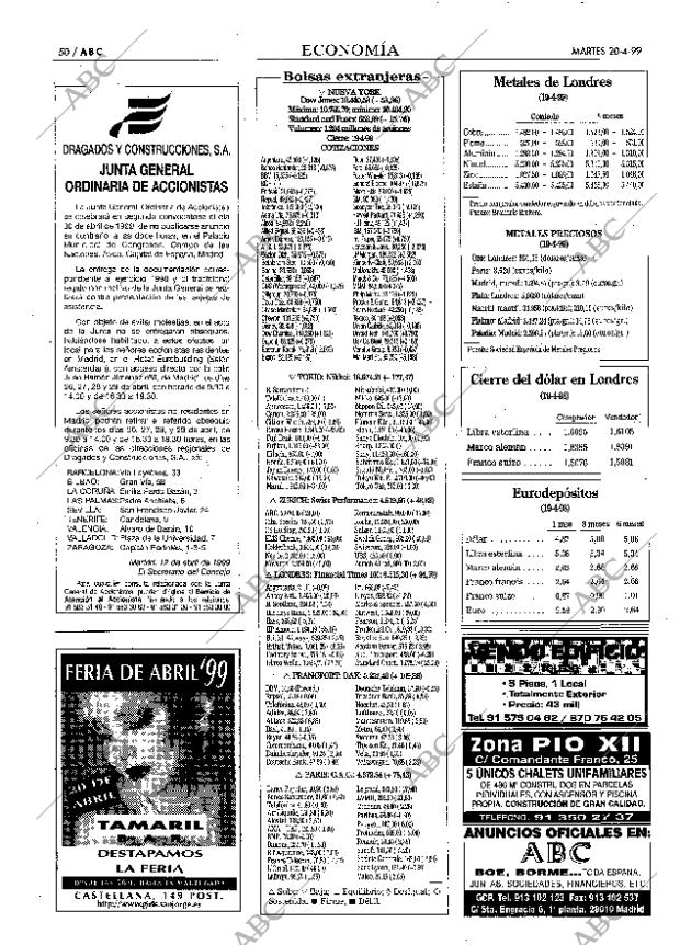 ABC MADRID 20-04-1999 página 50