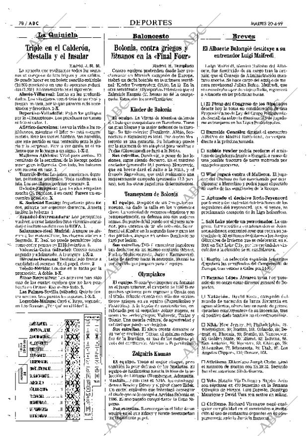 ABC MADRID 20-04-1999 página 78