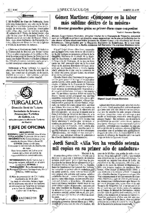 ABC MADRID 20-04-1999 página 82