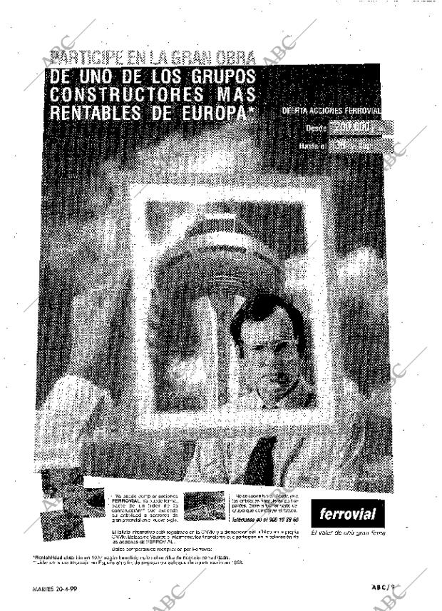 ABC MADRID 20-04-1999 página 9