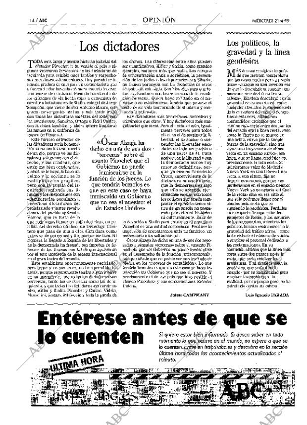 ABC MADRID 21-04-1999 página 14