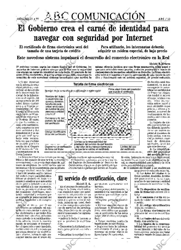 ABC MADRID 21-04-1999 página 53