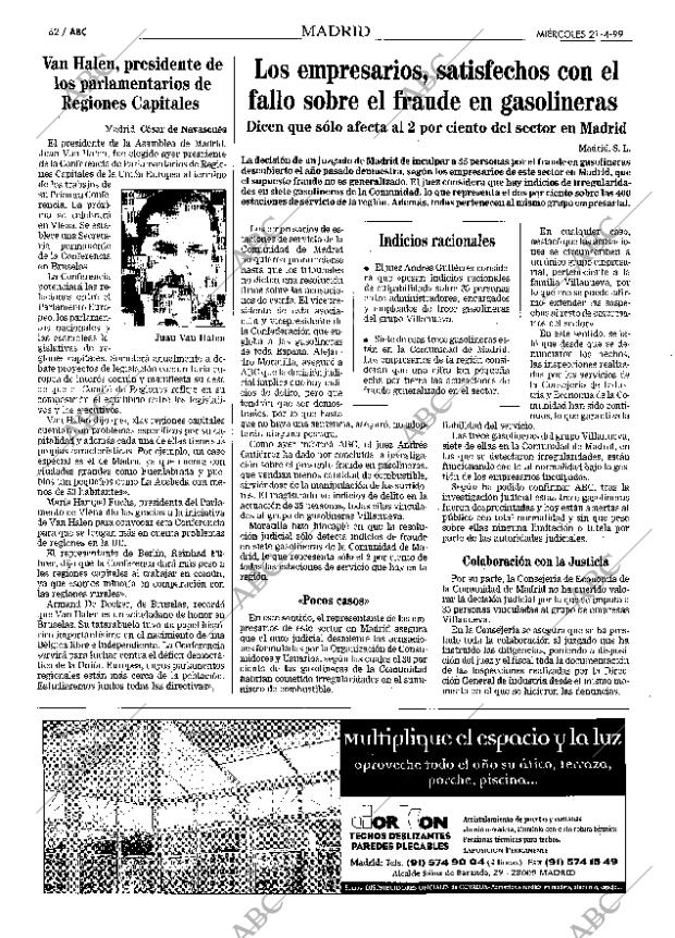 ABC MADRID 21-04-1999 página 62