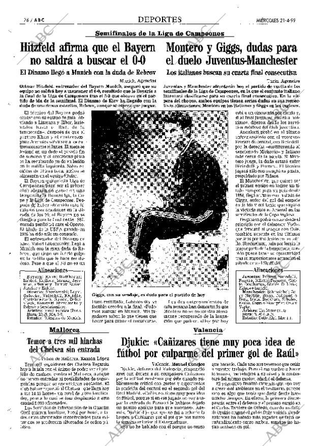 ABC MADRID 21-04-1999 página 76