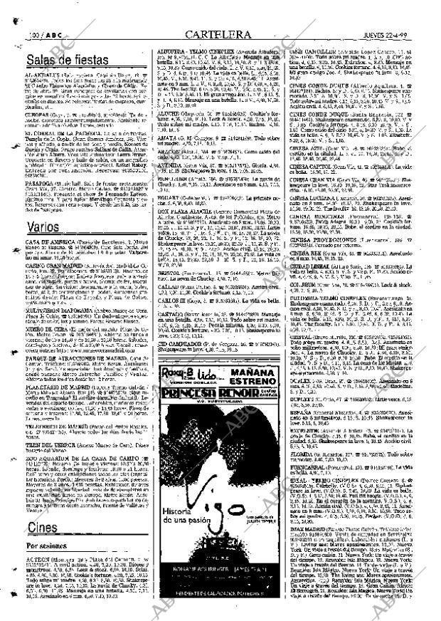 ABC MADRID 22-04-1999 página 100