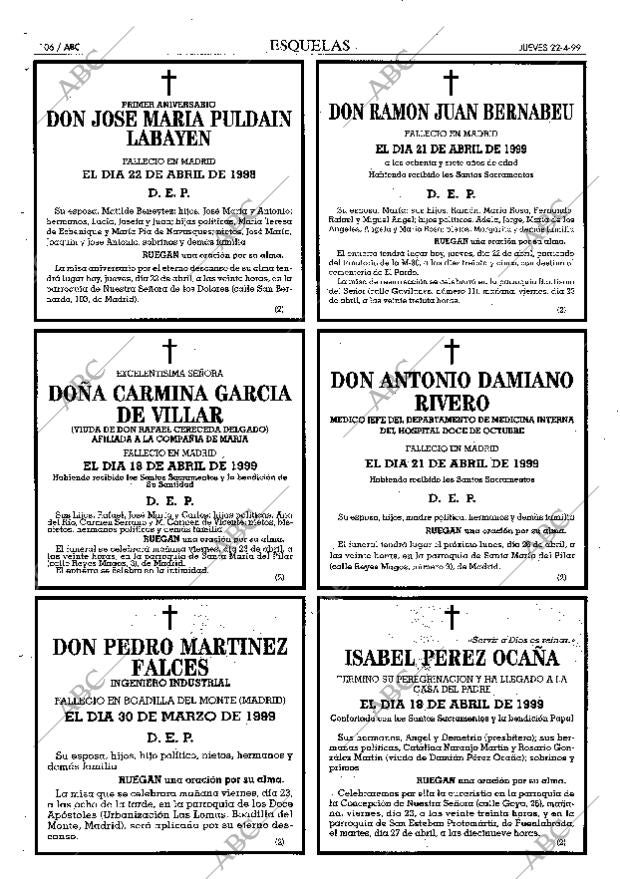 ABC MADRID 22-04-1999 página 106