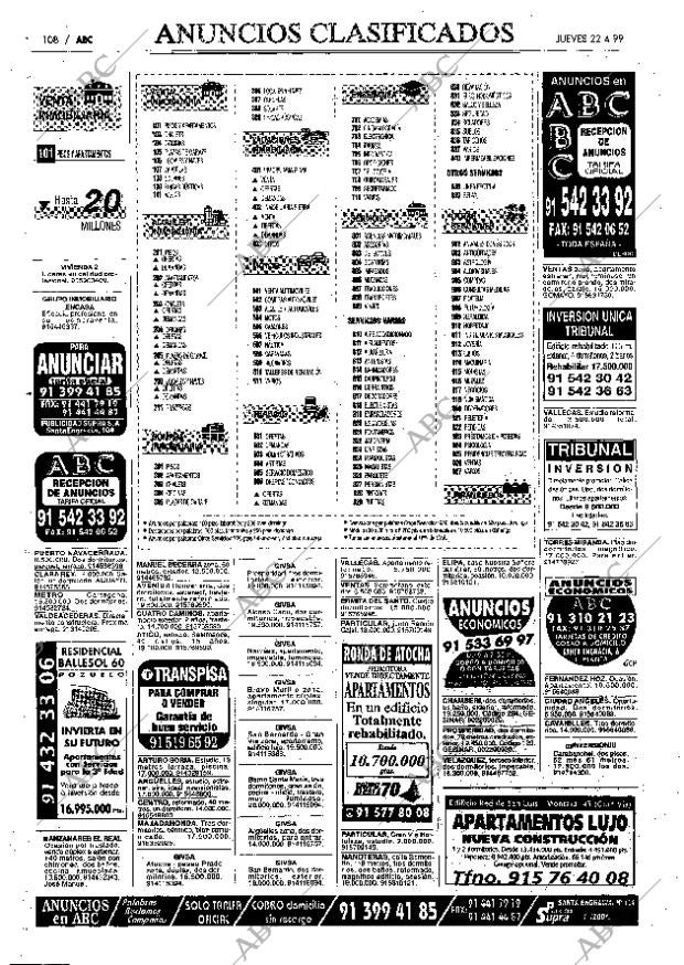 ABC MADRID 22-04-1999 página 108