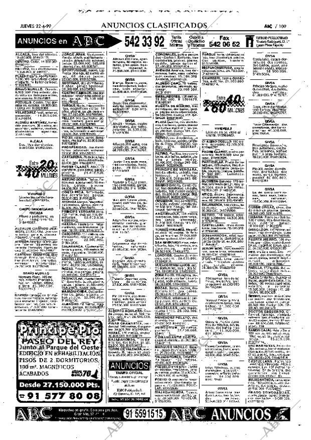 ABC MADRID 22-04-1999 página 109