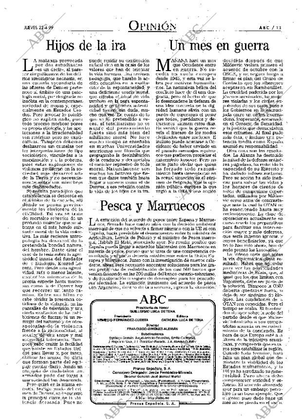 ABC MADRID 22-04-1999 página 13