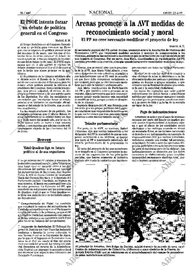 ABC MADRID 22-04-1999 página 20