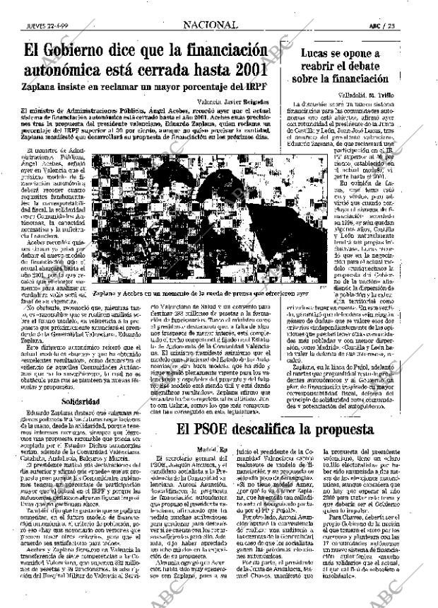 ABC MADRID 22-04-1999 página 25