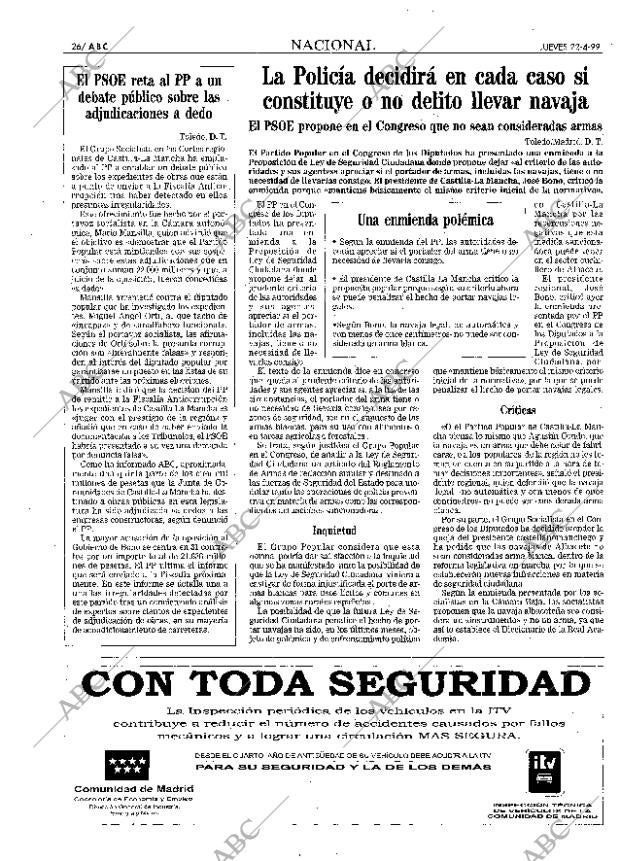 ABC MADRID 22-04-1999 página 26