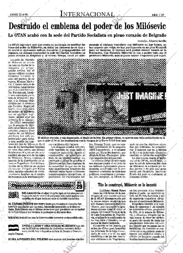 ABC MADRID 22-04-1999 página 29