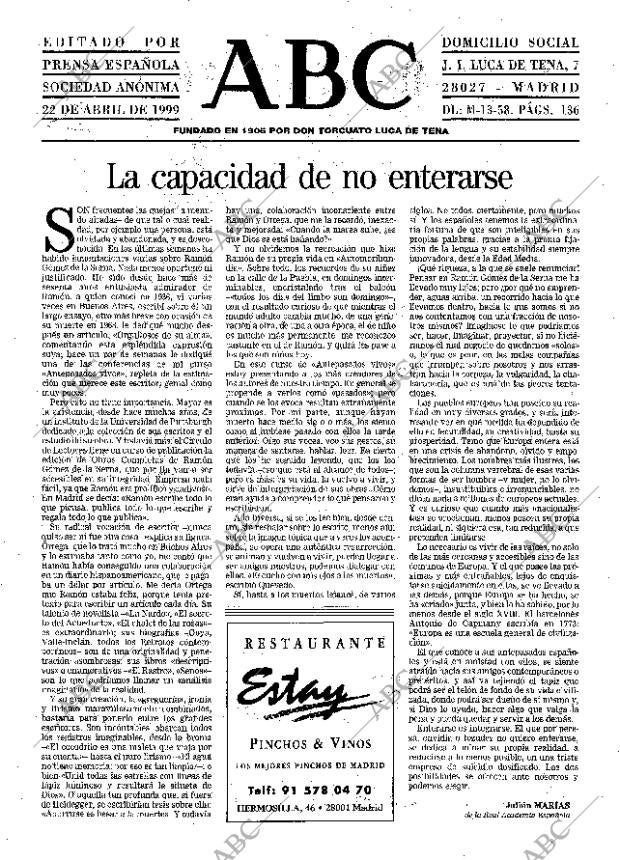 ABC MADRID 22-04-1999 página 3